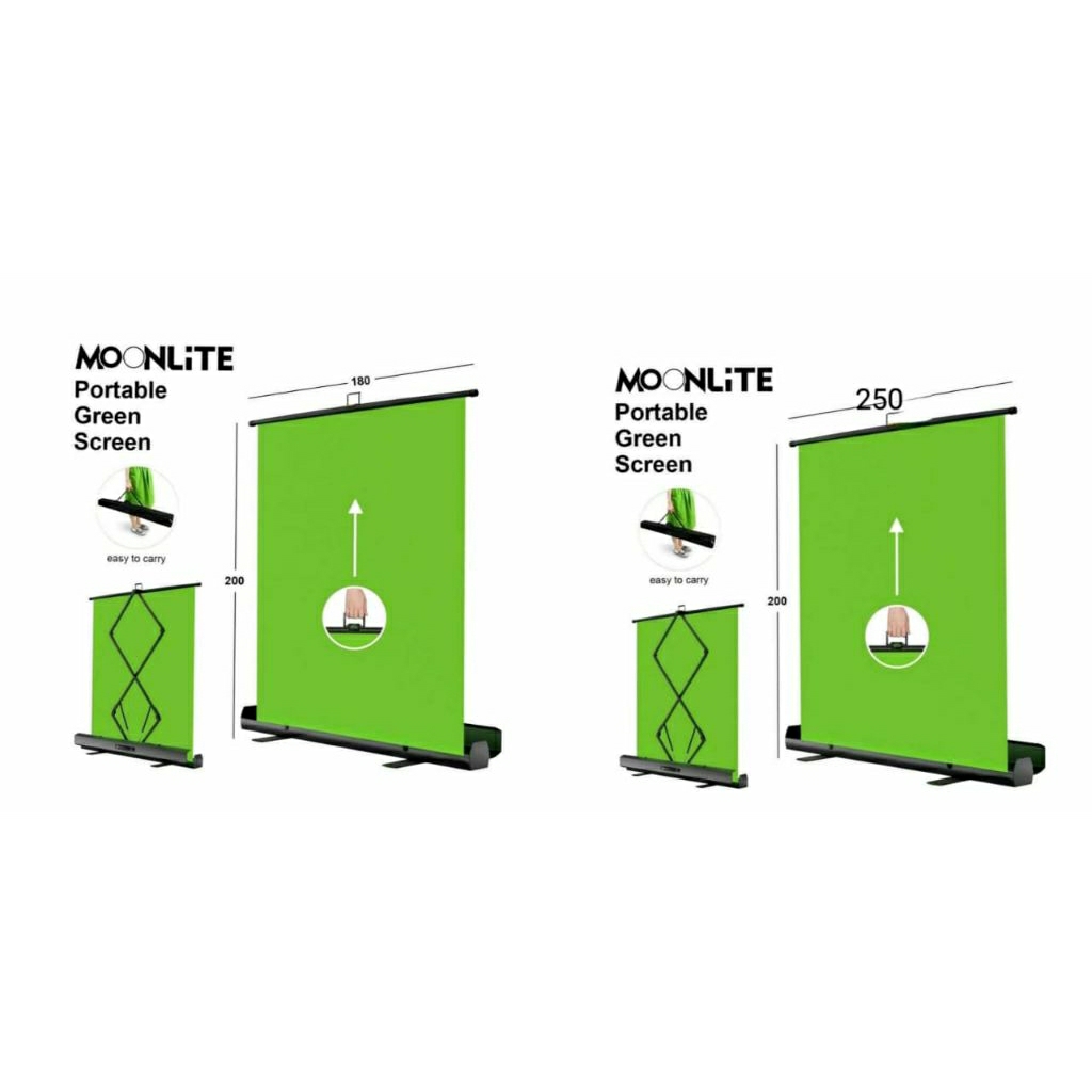 Moonlite Portable Green Screen Background Layar Hijau