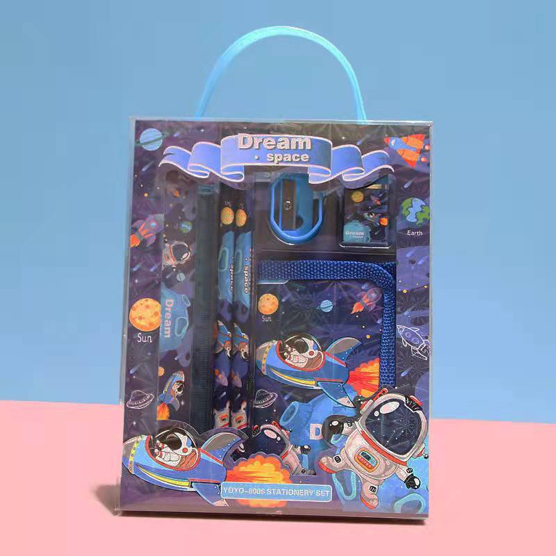 

NEW SET ATK GIFT BOX KIDS PENSIL PENGGARIS PENGHAPUS RAUTAN DOMPET KOTAK PENSIL MOTIF SPACE ASTRONOT ANIMAL / HADIAH GIFT ANAK COWO CEWE P8 #LOVELYKIDS