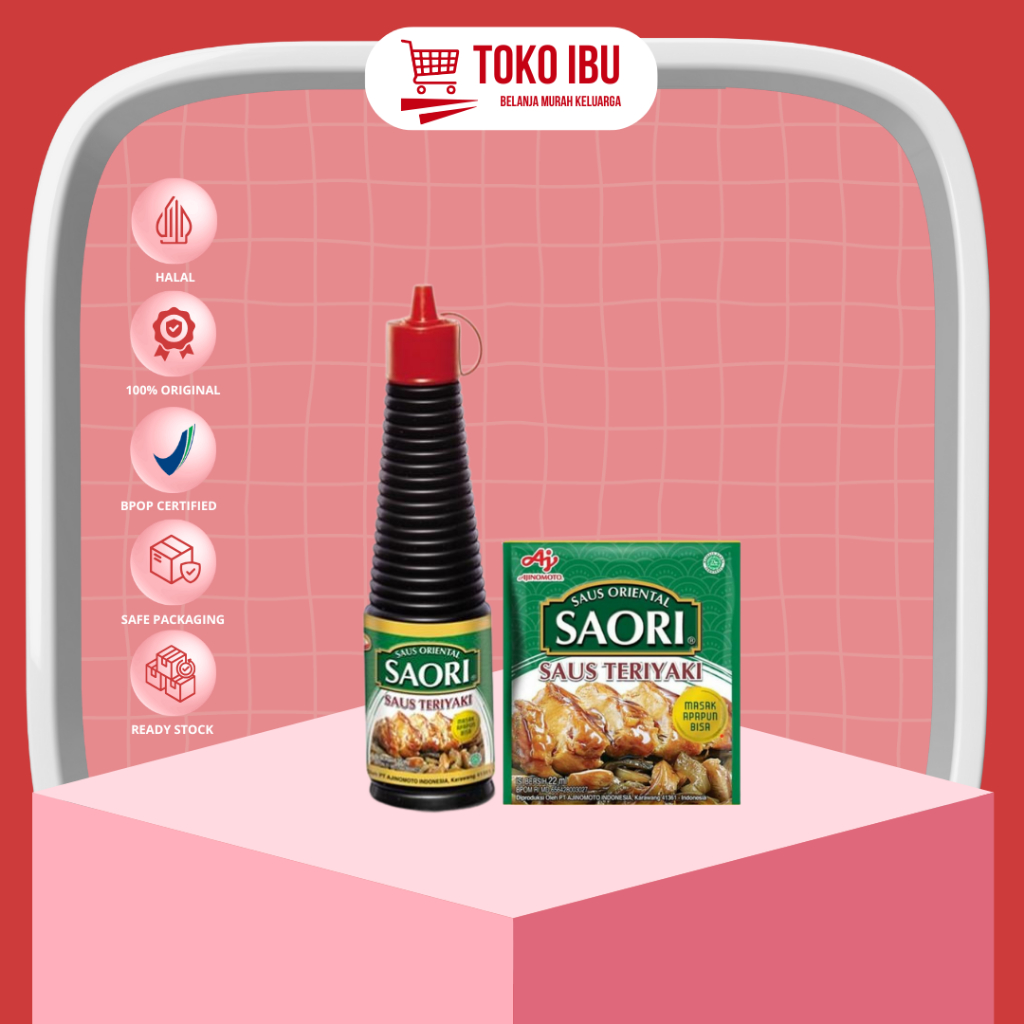 

Saori Saus Teriyaki Botol 135ml | Saset 22ml Bumbu Instant Oriental Sauce