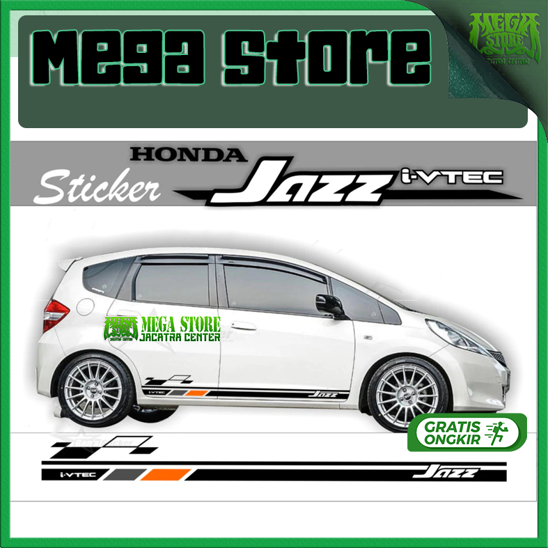 MEGASTORE sticker honda jazz ge8 aksesoris honda jazz ge8 sticker custom jazz ge8
