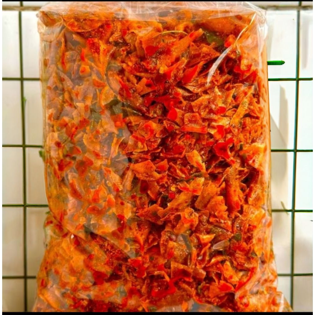 

KRIPIK KRIWIL/KRIPIK SINGKONG KRIWILPEDAS DAUN JERUK 500grami