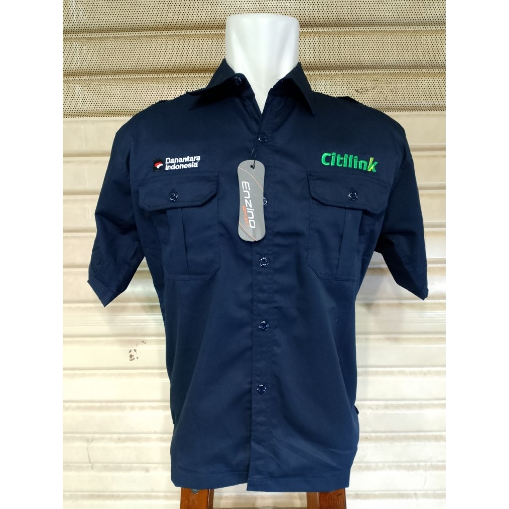 Kemeja Danantara Citilink Seragam Citilink Nevy Pendek