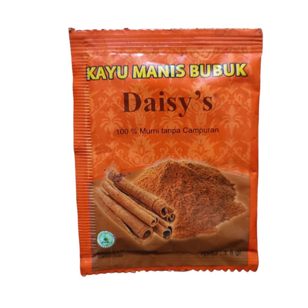 

Rempah Kayu Manis Bubuk 8gr Merk Daisy 100% Asli