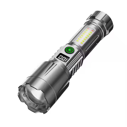 Senter Tangan ZOOM LED Emergency Super Terang PH 239 1000 Lumens LED DISPLAY COB Premium