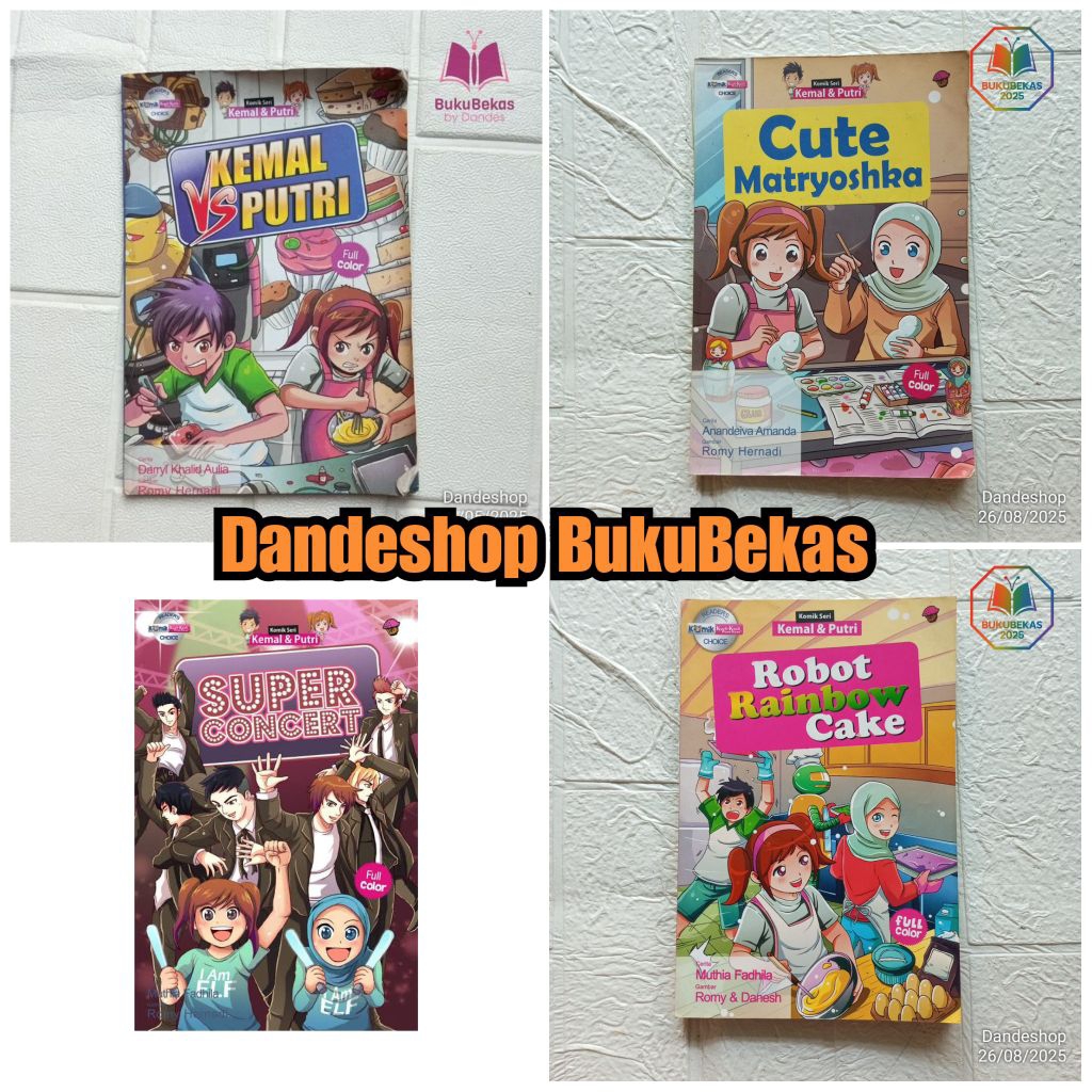 Komik KKPK Seri Kemal & Putri Full Color - Robot Rainbow Cake - Komik Anak Bekas Preloved
