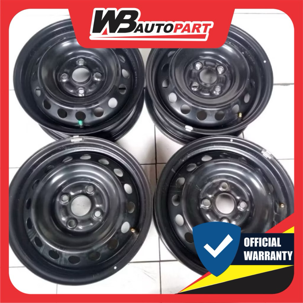 velg kaleng r14 pcd 4x100 brio calya sigra ayla vios jazz civic mobilio agya sirion karimun datsun m
