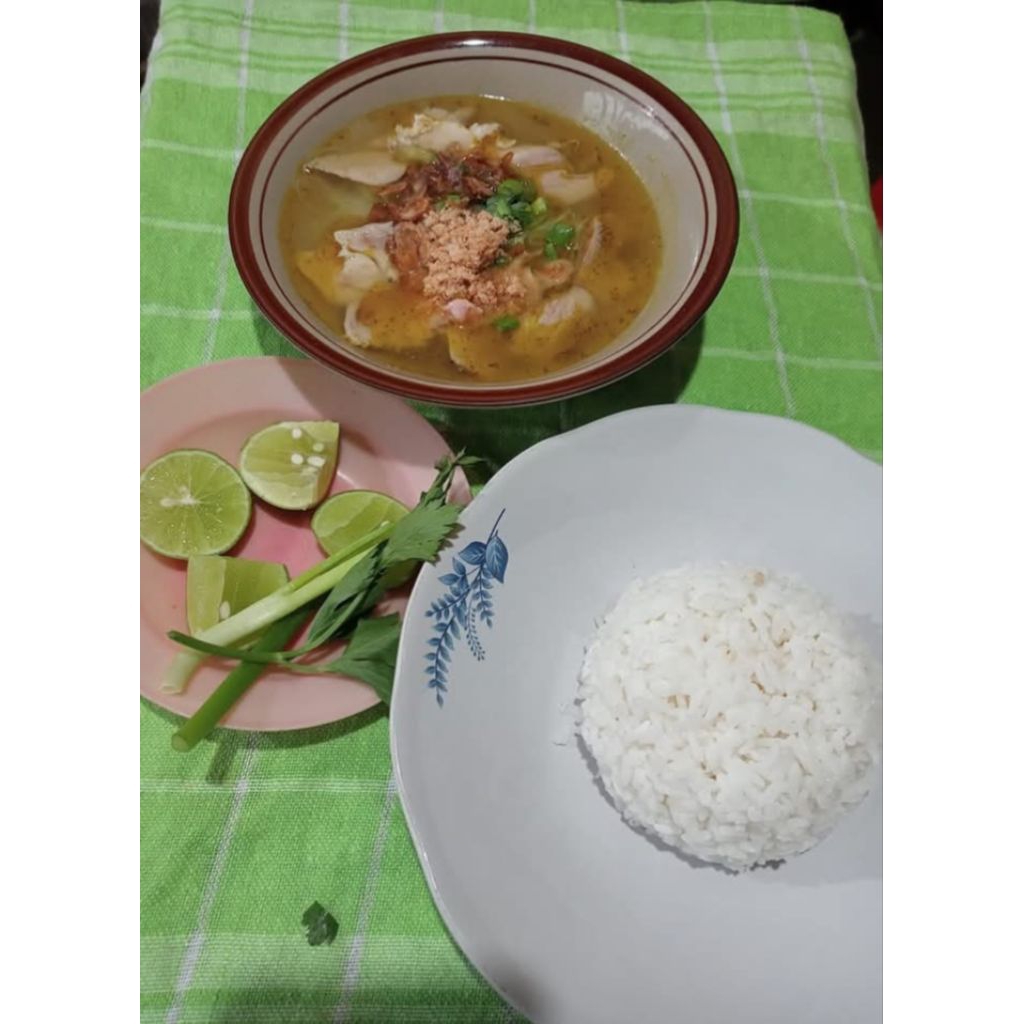 

soto ayam+nasi