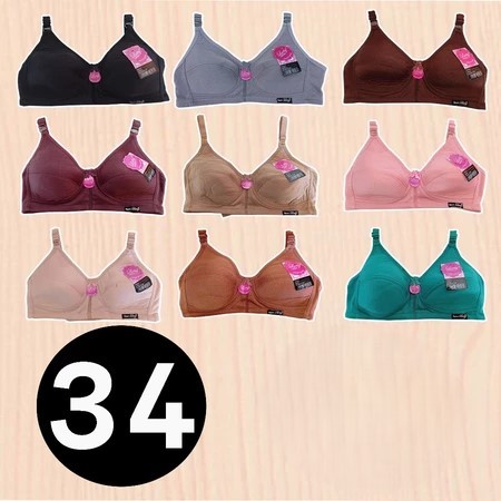 1 Pcs - BH Wanita Dewasa BRA SPORT LUTTY K2 Dengan Warna ( Hitam ) | Tanpa Kawat Size 34 - 42 Kait 2