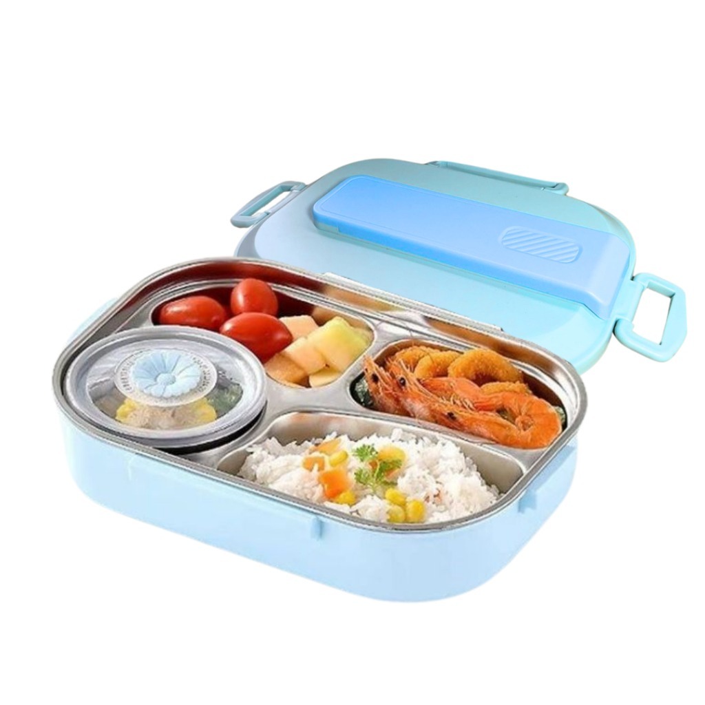 WADAH BEKAL Kotak Makan Set Stainless 304 Anti Karat Set Tas Kotak Makan Jumbo Anti Bocor