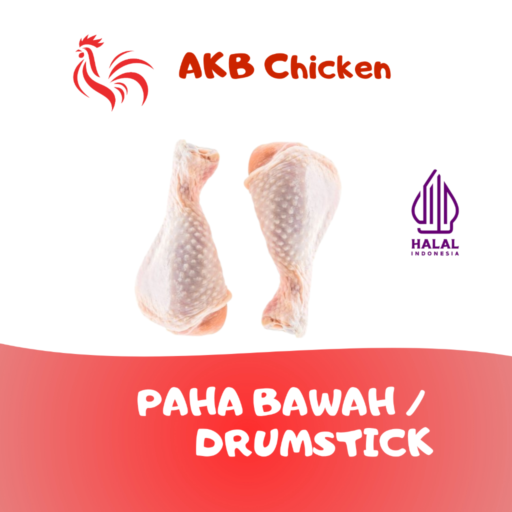 

Paha Bawah/Paha Pentung Ayam FRESH/FROZEN 1KG