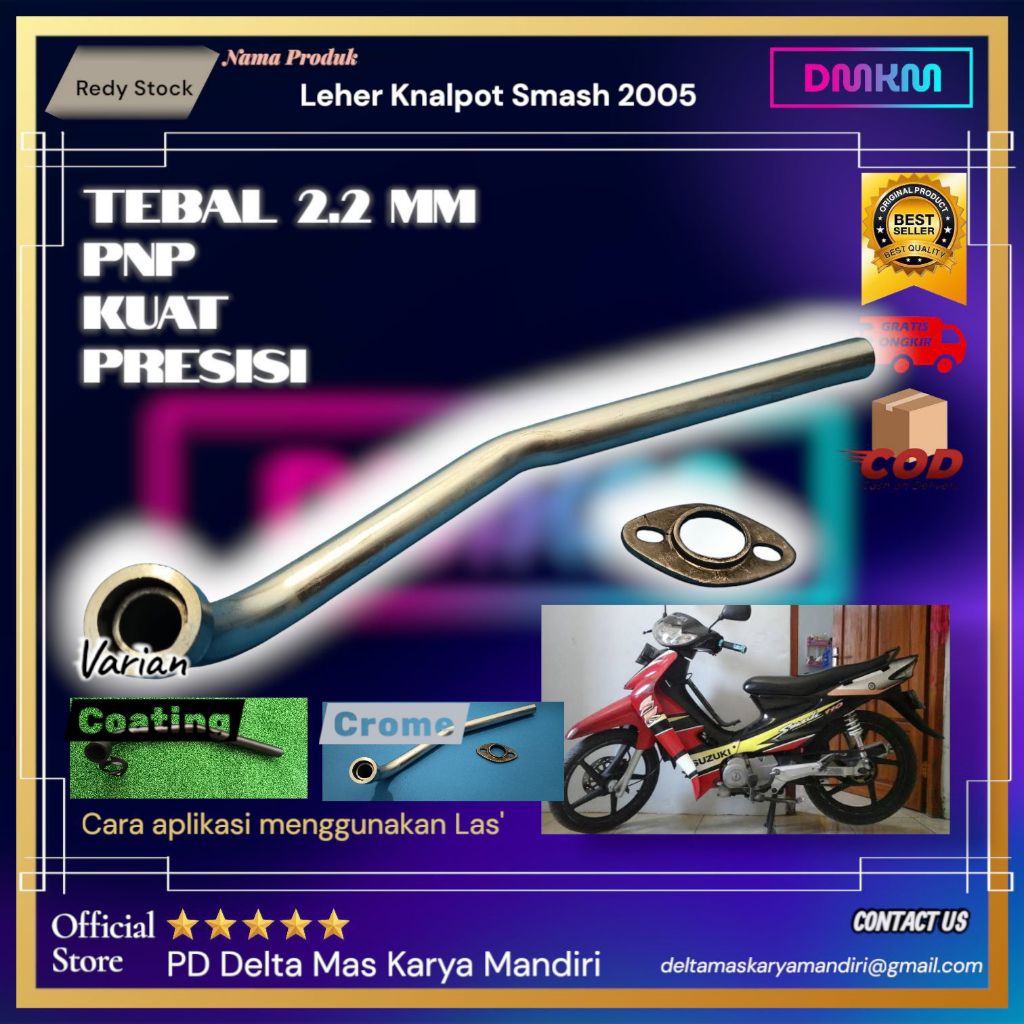 Leher Knalpot Smash 110 Original 2005 | Pipa Knalpot | Pipa Pengganti | Leheran Knalpot