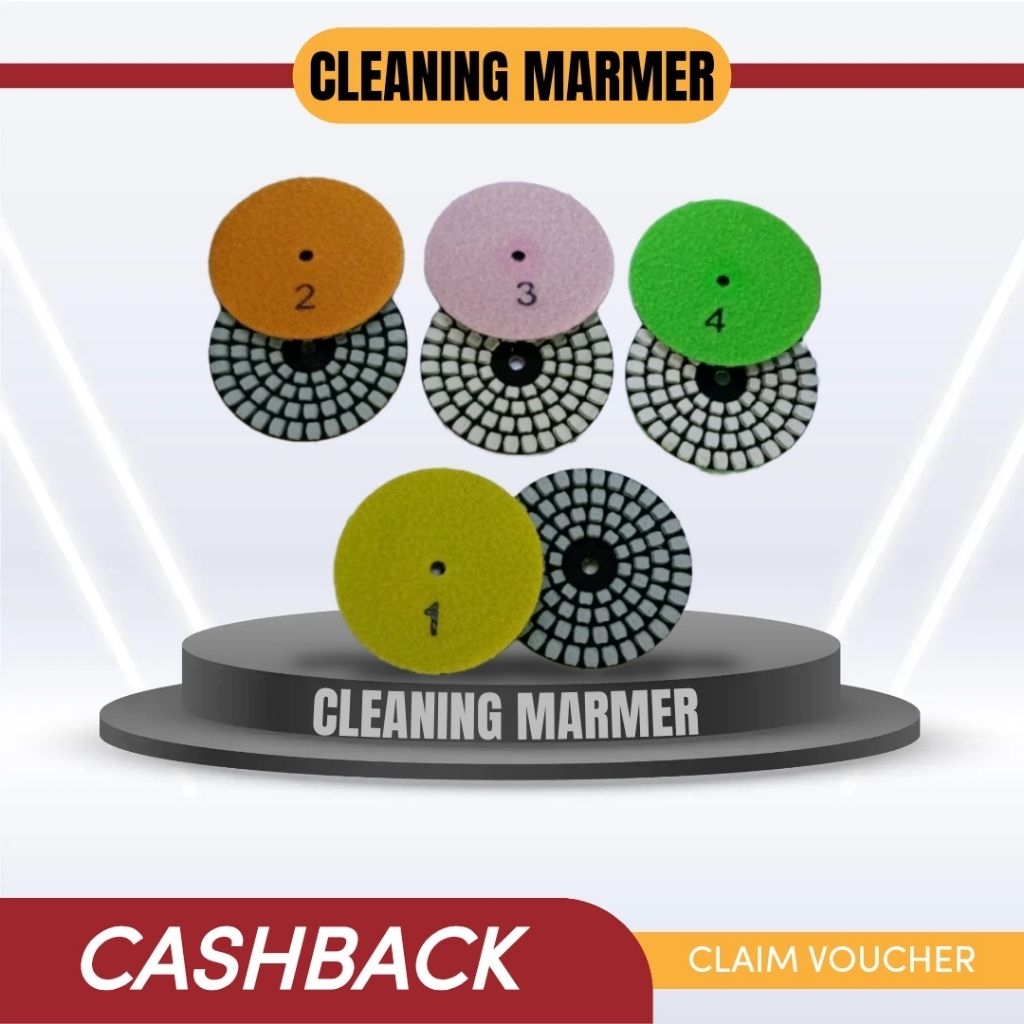 Diamond Pad 4 inch Kusus Poles Kering Marmer Dan Granit