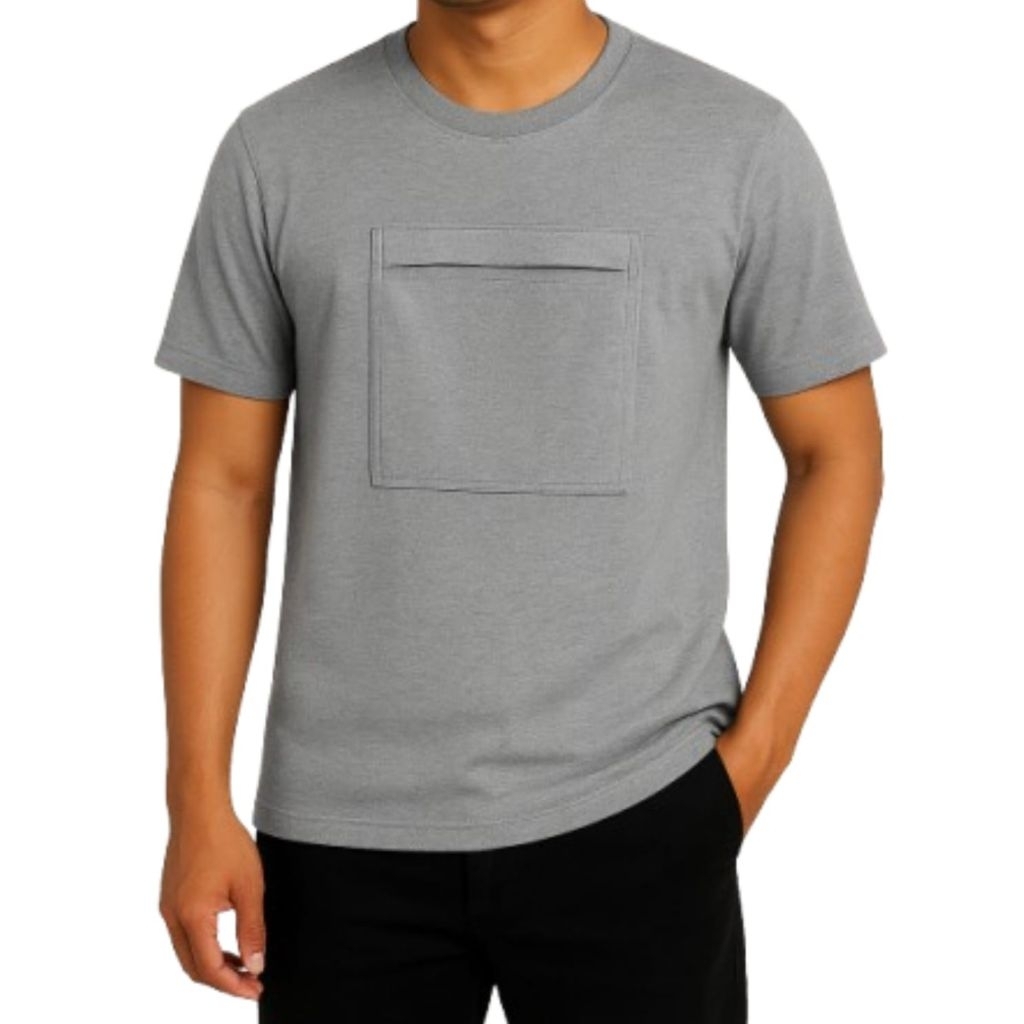 KAOS ABU MISTY UMROH & HAJI ( ADA KANTONG DEPAN RESLETING )