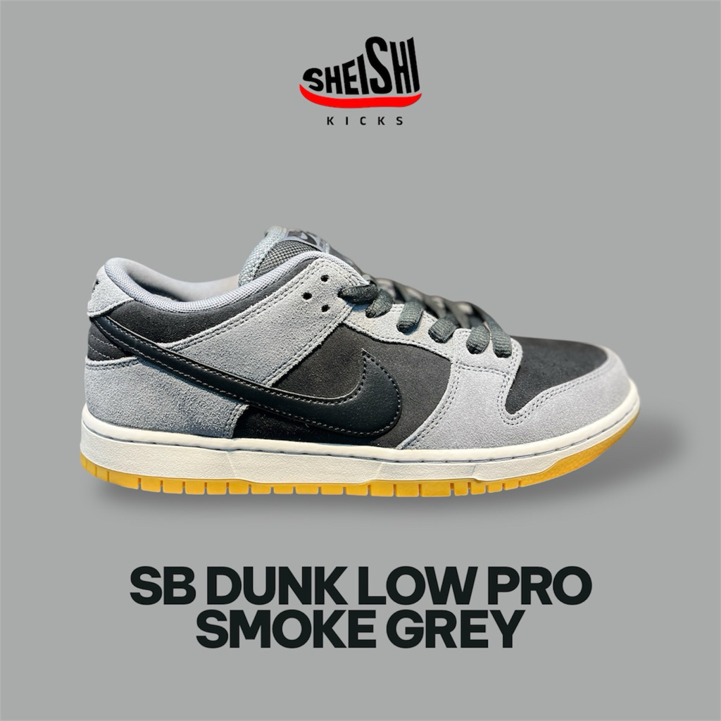 Sepatu Sneakers Pria SB Dunk Low Pro Smoke Grey