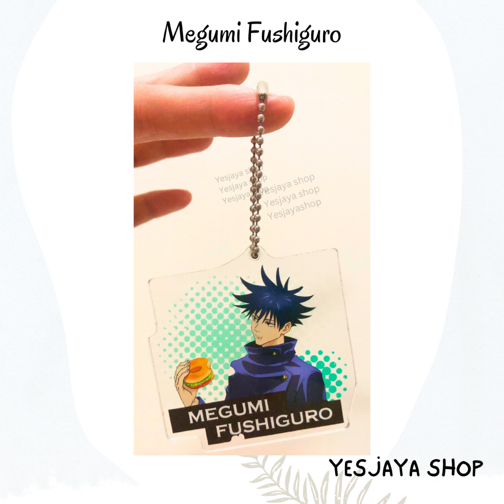 {+Freebies} Keychain Gojo Satoru / Gantungan Kunci Gojo Satoru / Satoru Gojo Keychain Real Merch / G