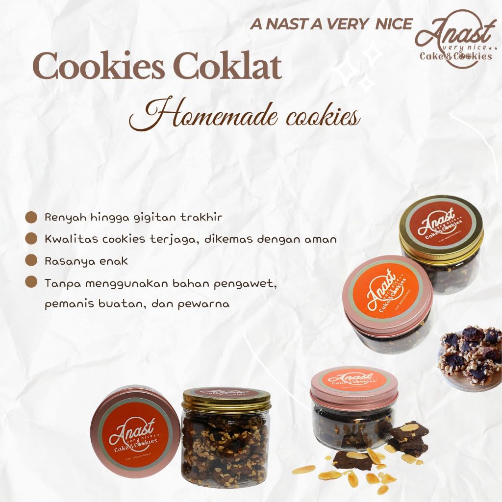 

Anast A Very Nice – Cookies Brownies Premium Coklat Renyah