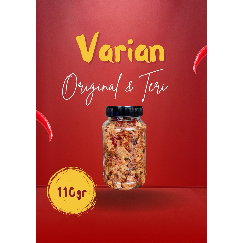 

sambal kering cabe bawang daun jeruk PEDAS , original & teri