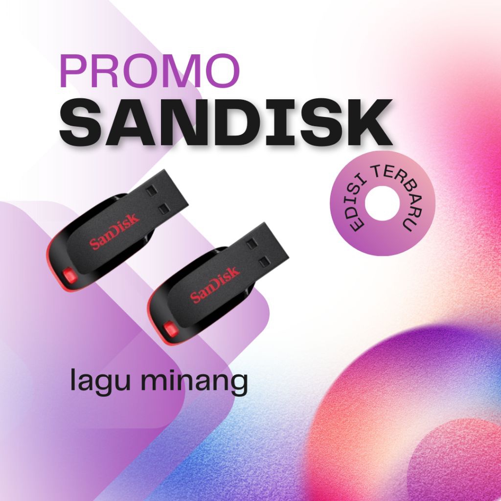 Flashdisk Sandisk Lagu Minang Terlengkap – Pop & Tradisional Minang