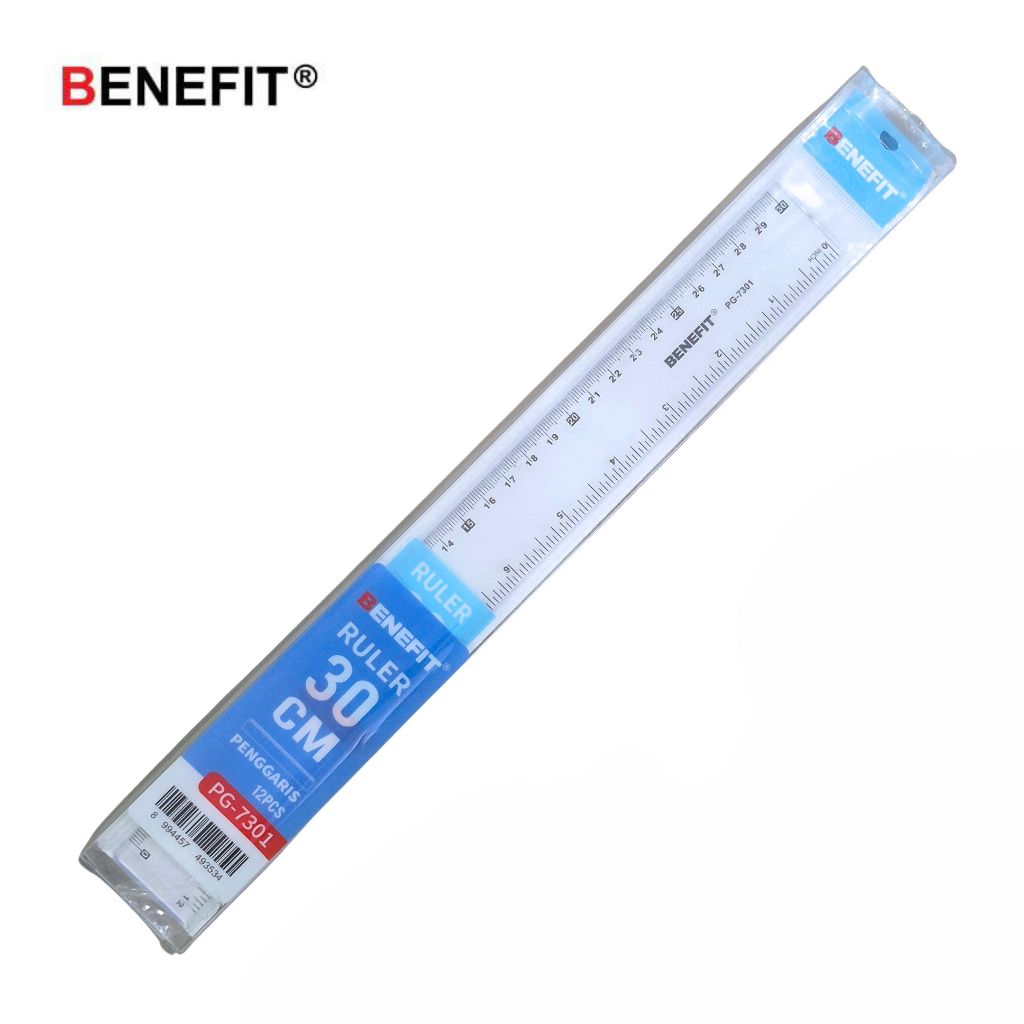 

1 LSN / 12 PCS Penggaris Benefit PG-7301 30cm Ruler
