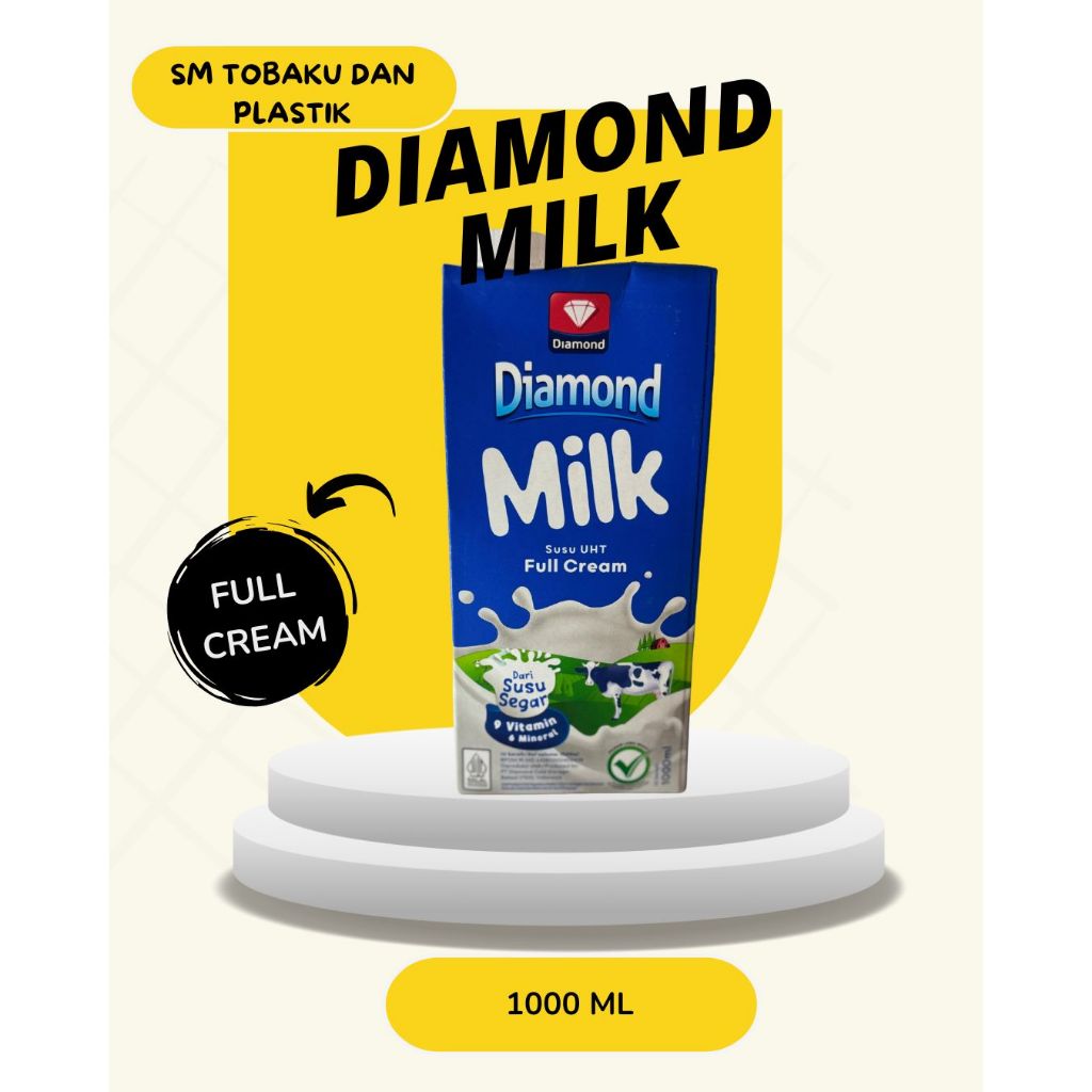 

DIAMOND UHT FULL CREAM 1000ML / UHT DIAMOND 1 LITER