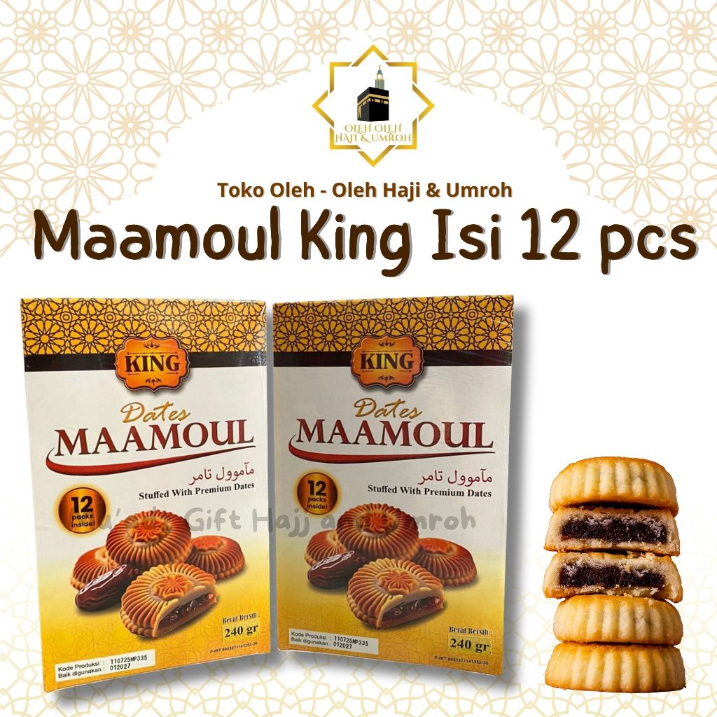 

BISKUIT MAAMOUL KING ISI 12 PCS MAAMOUL PREMIUM BISKUIT KURMA BISKUIT ARAB ASLI ORIGINAL BEST QUALITY OLEH OLEH HAJI DAN UMROH