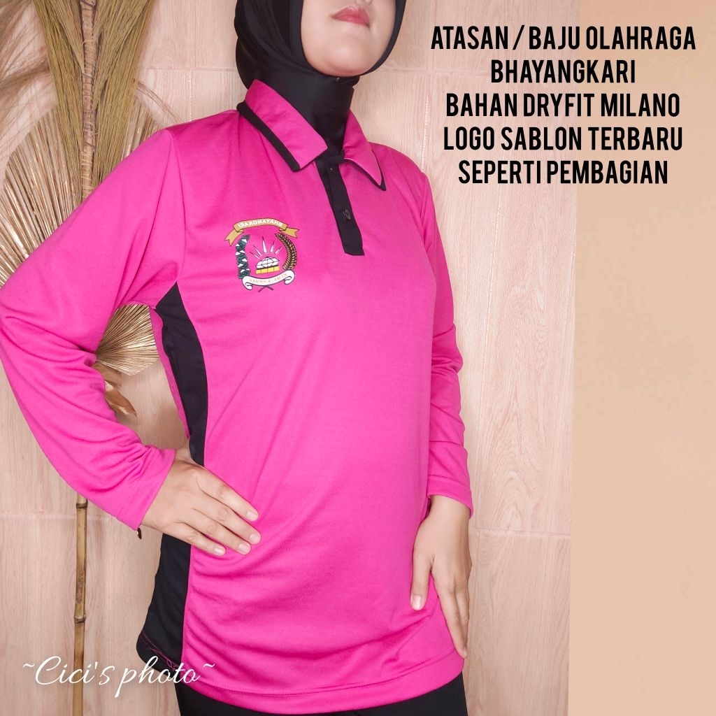 kaos atasan olahraga bhayangkari Jersey dryfit seperti pembagian pusat