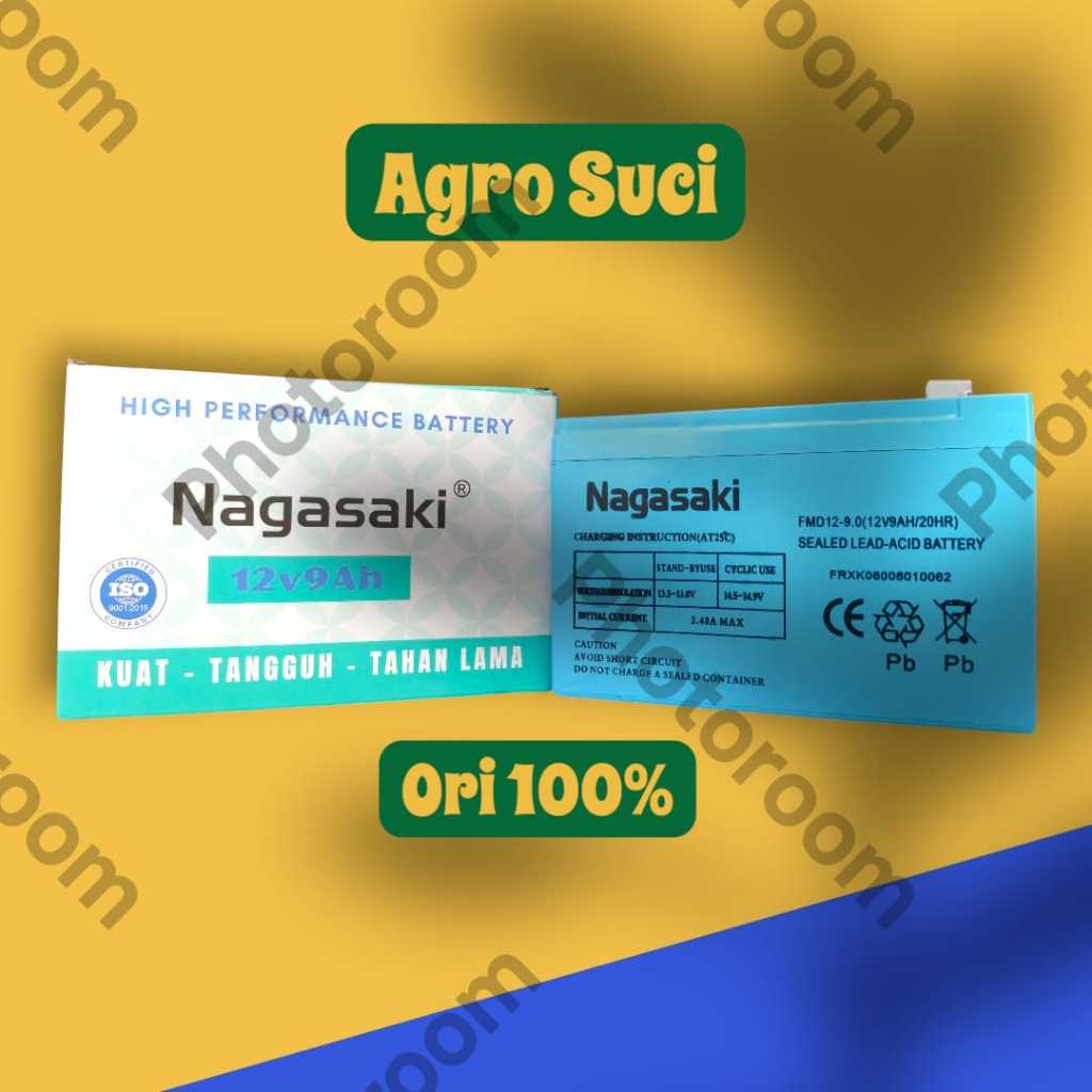 Aki Kering Tangki Elektrik NAGASAKI 12V 9 AH