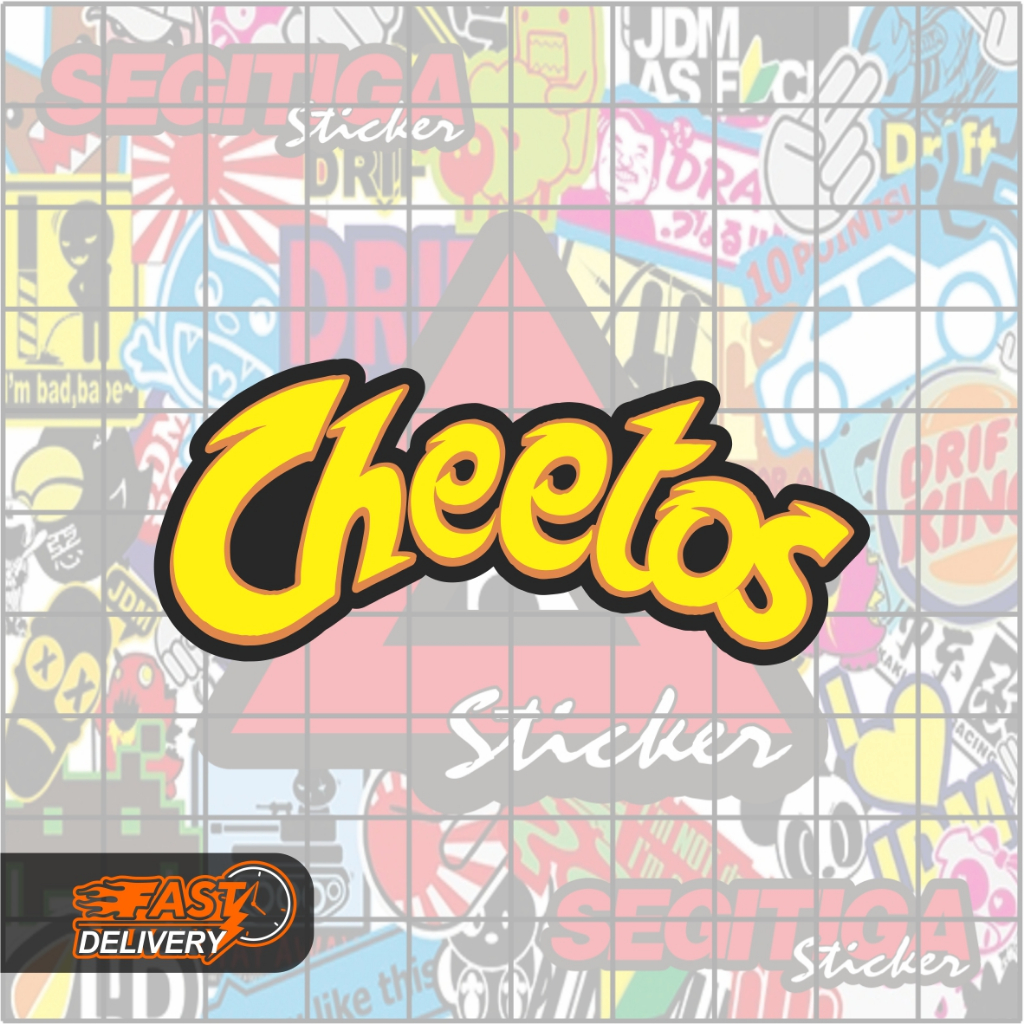 

Sticker Cheetos Ukuran 7 x 3 Cm