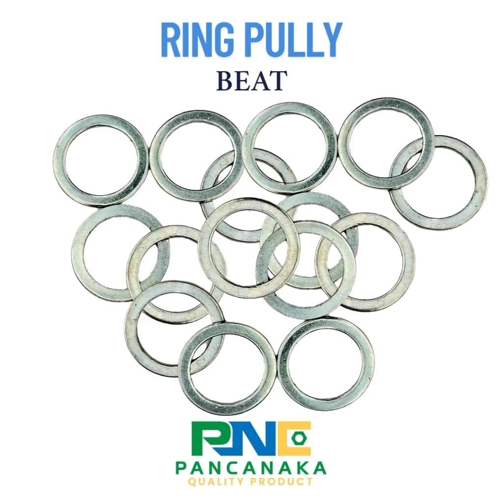 RING PULLY BEAT | RUMAH ROLLER HONDA BEAT | RING WASHER SILVER - 1 PCS