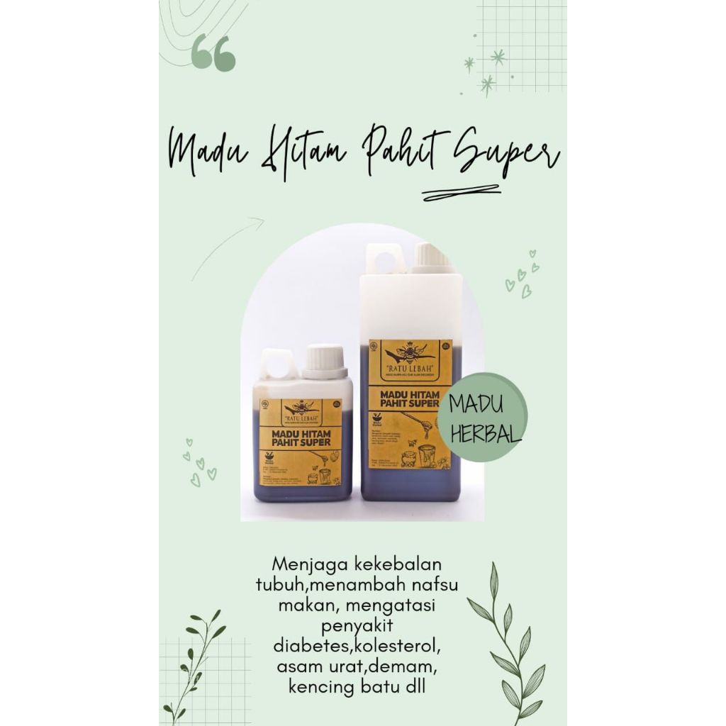 

Madu Hitam Pahit Peningkat Nafsu Makan Dan Fungsi Ginjal Menjaga Sistem Kekebalan Tubuh