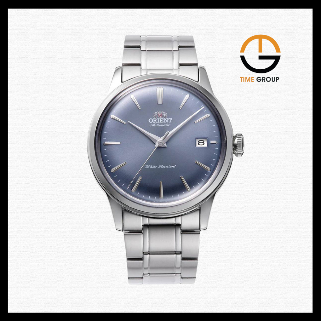 JAM TANGAN WANITA ORIENT BAMBINO RA-AC0M10L AUTOMATIC BLUE DIAL STAINLESS STRAP