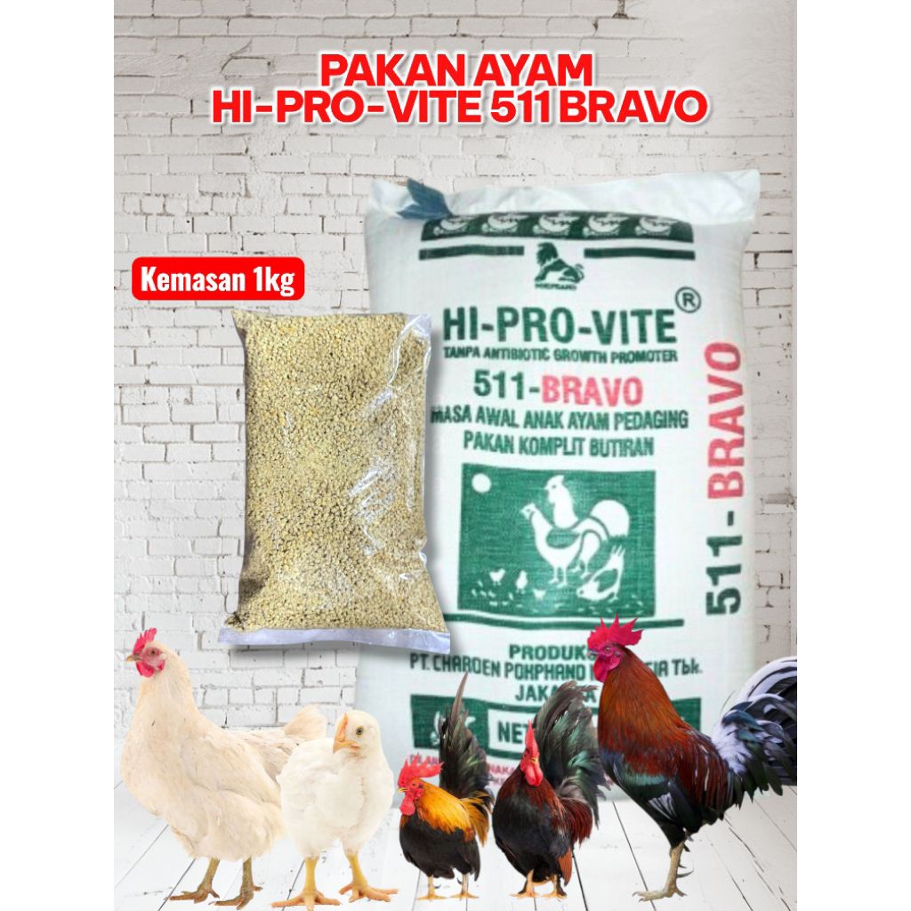 PUR AYAM BRAVO 511 PUR AYAM KILOAN PUR AYAM PEDAGING - 1KG
