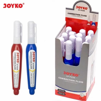 

1 BOX / 12 PCS] Correction Fluid Koreksi Penghapus Cair Joyko CF-P23