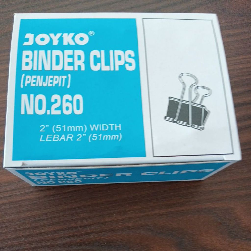 

joyko binder clips no.260 isi 12 pcs