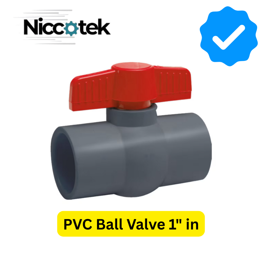Ball Valve PVC 1" (Inch) Stop Kran PVC