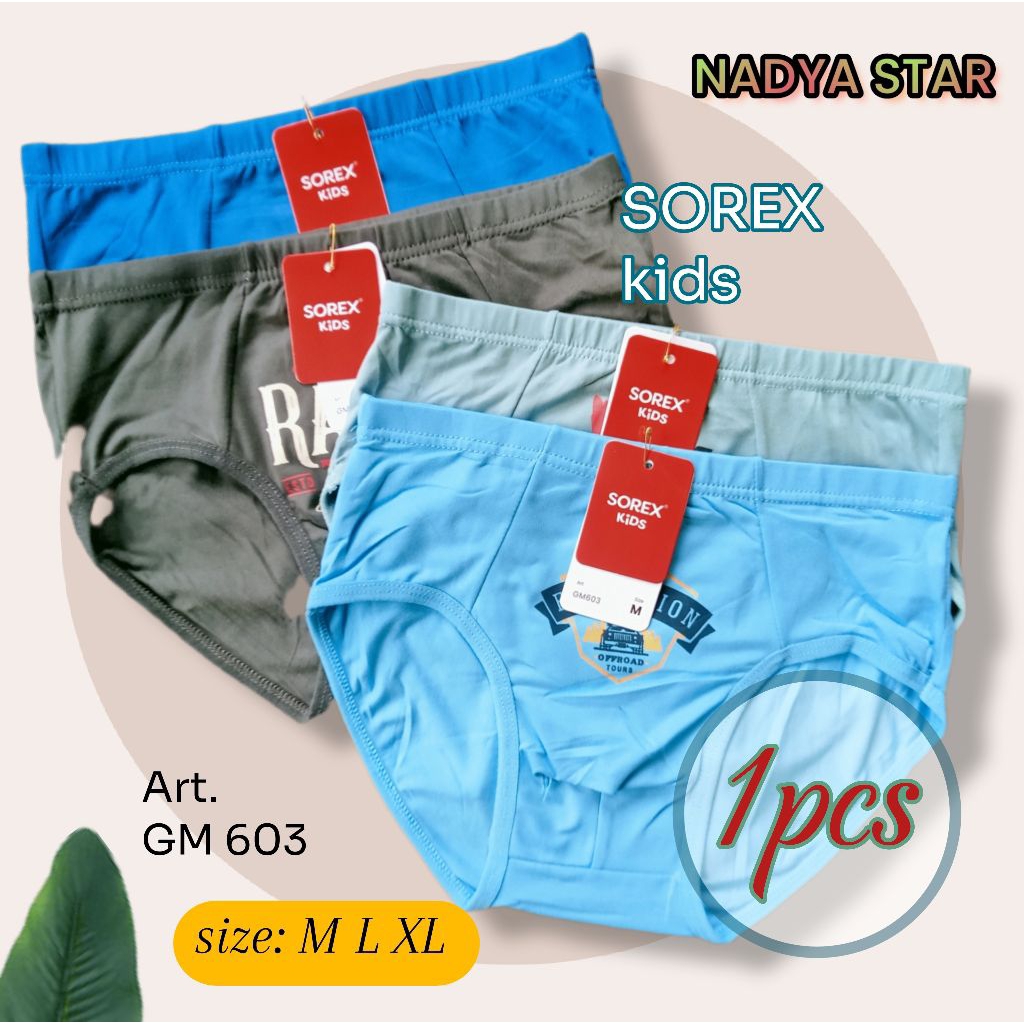 1Pcs Celana Dalam Anak Laki-laki Remaja/ Bijian CD Anak Laki-laki Remaja Junior Sorex
