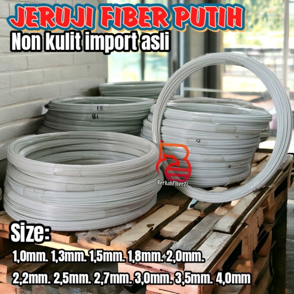 Jeruji fiber putih import non kulit 100meter jeruji fiber kadang burung jeruji fiber sangkar jeruji 