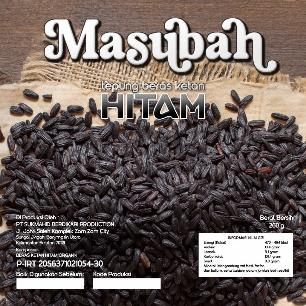 

TEPUNG KETAN HITAM 260 GRAM LEMBUT & HALUS