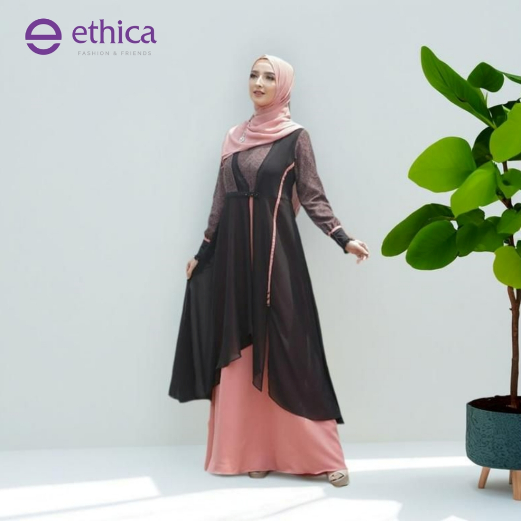 Serba Ethica Gamis Muslimah kagumi 197 Sugar Coral XL Elfa 190 Monalisa lodiarza baby doll