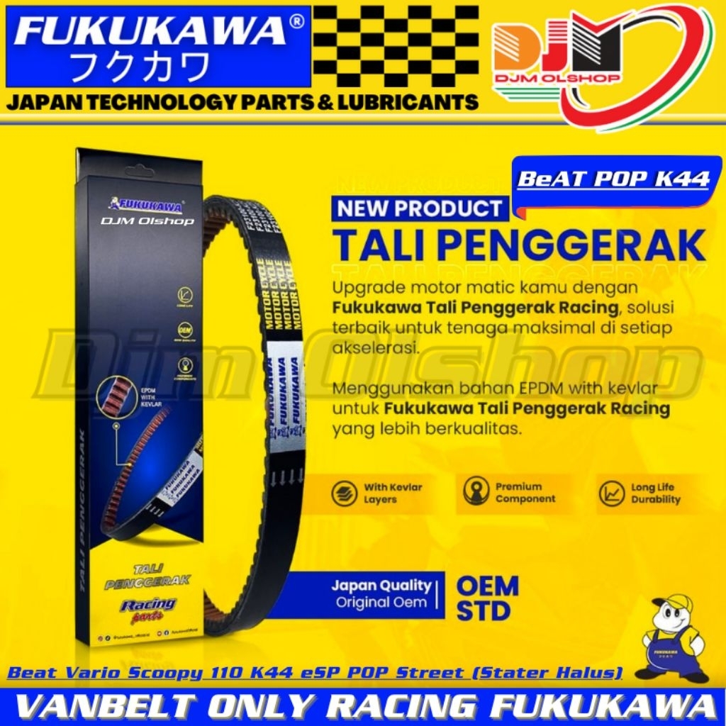 Vanbelt Racing Vanbelt Only Honda Beat Pop Beat Esp Scoopy Esp Vario 110 Esp K44 Original Fukukawa