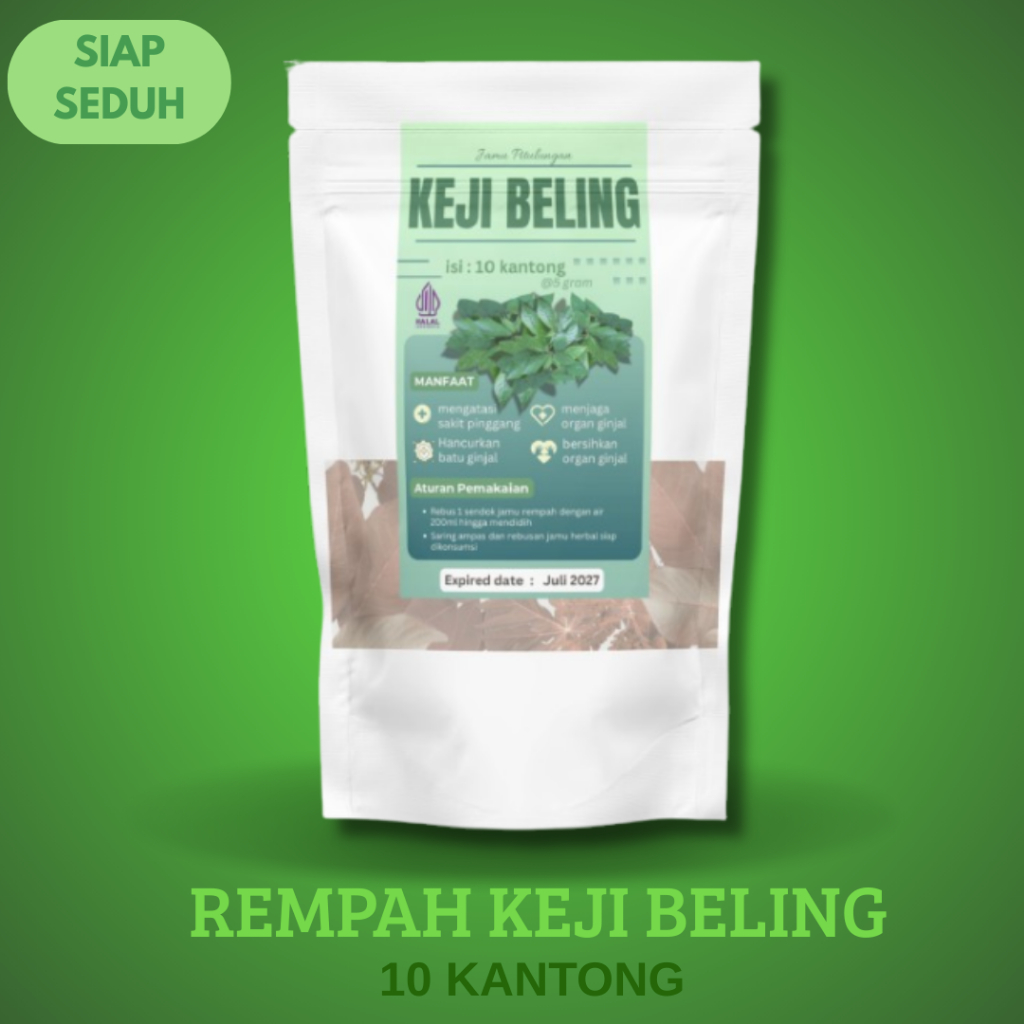 

rempah herbal daun keji beling 10 kantong