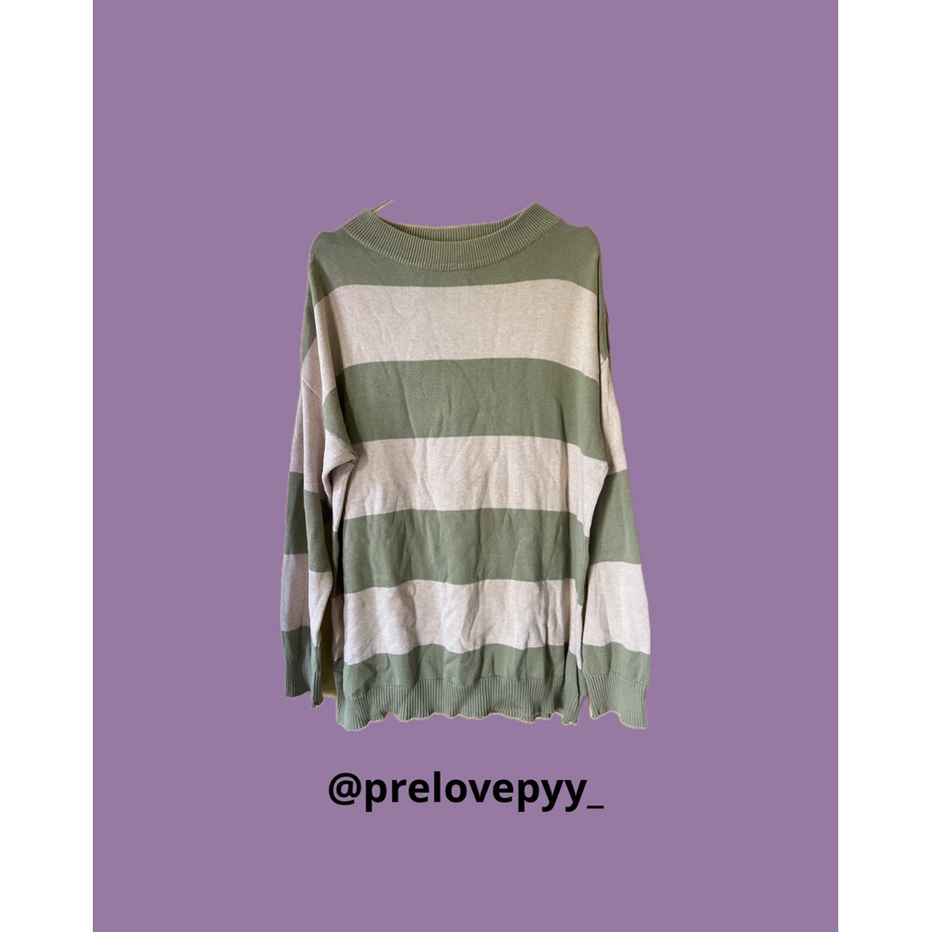 knitwear hijau cream