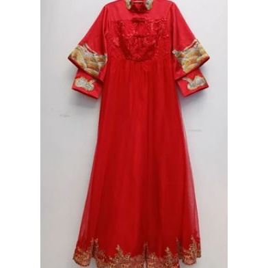 Gaun Cheongsam Sangjit Merah