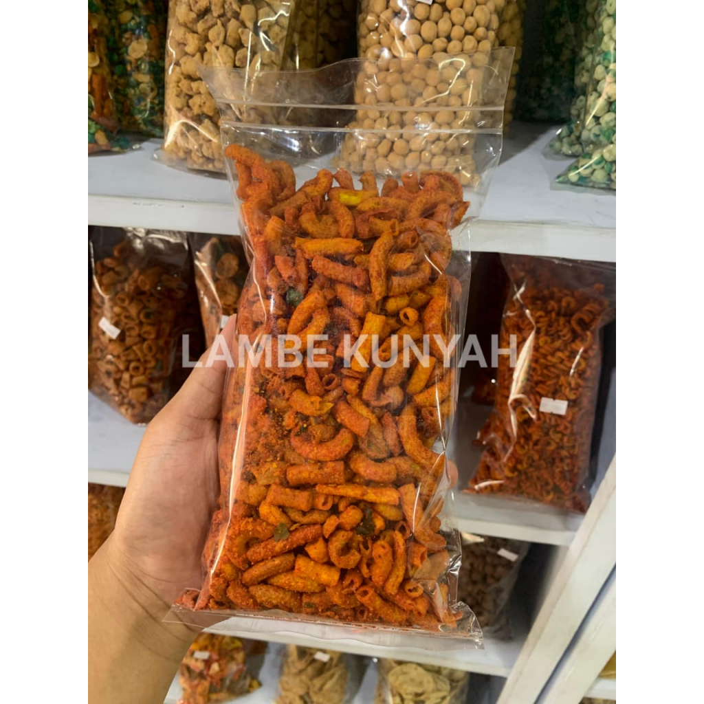 

Makaroni Bantet 250gr Snack Kiloan | LAMBE KUNYAH SNACK