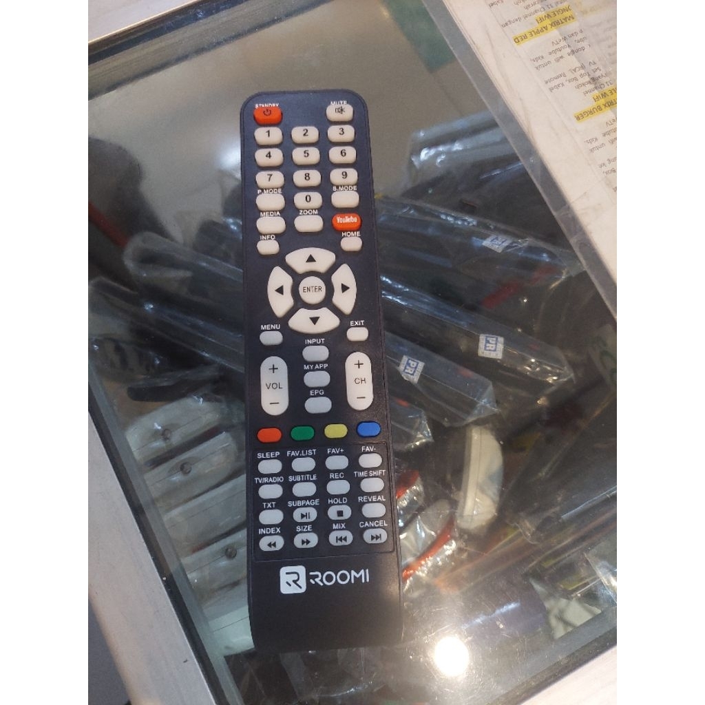 Remote TV Roomi Smart TV Android Original Langsung Pakai Tanpa Setting Digital Remot Rumi Weyeon Sak