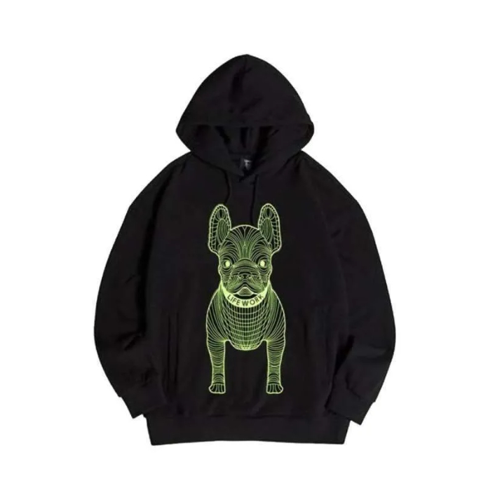 LifeWork Graphic Loose Fit Drawstring Hoodie