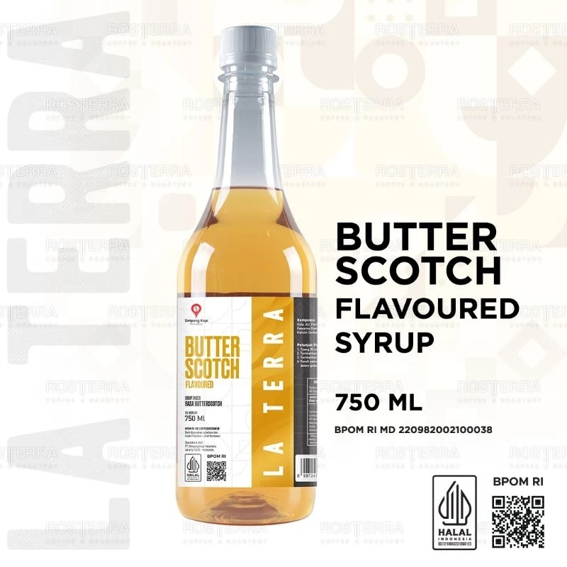 

La Terra Syrup Butterscotch 750 ml | Flavor Sirup Minuman