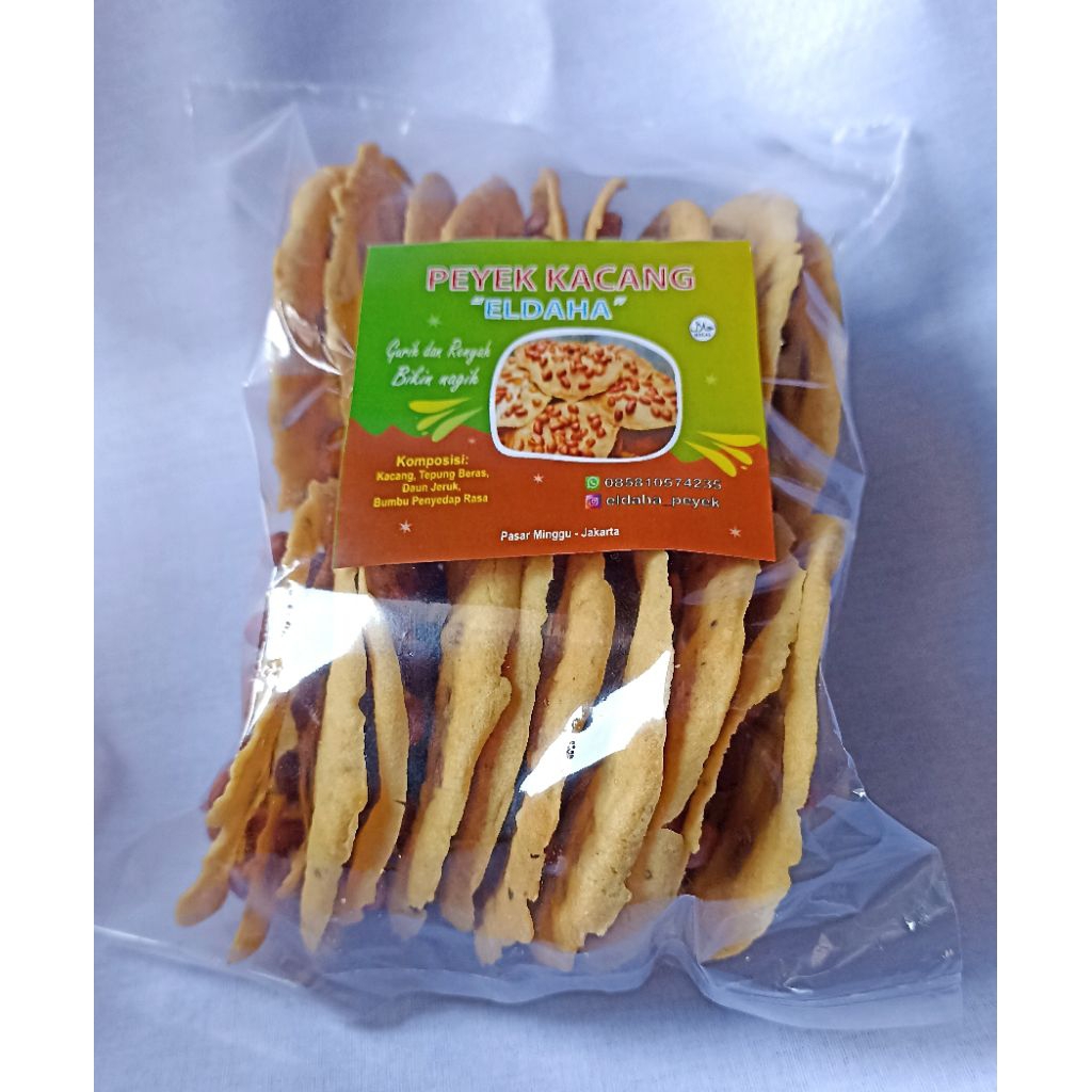 

Peyek Kacang bulat gurih dan renyah Isi 20 Pcs