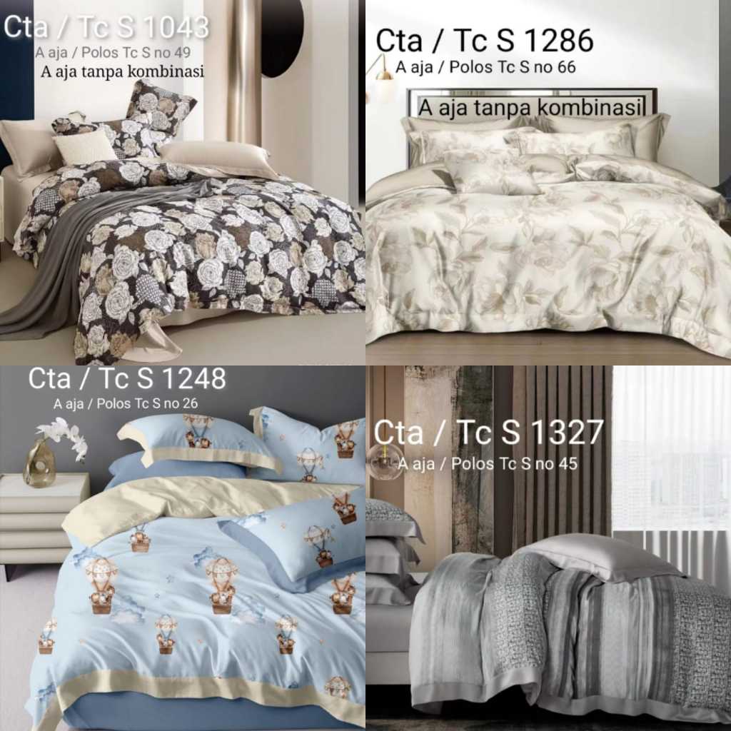 READY STOCK Bellson SILK / sutra Sprei Tencl's 100x200x30 & 100x200x35