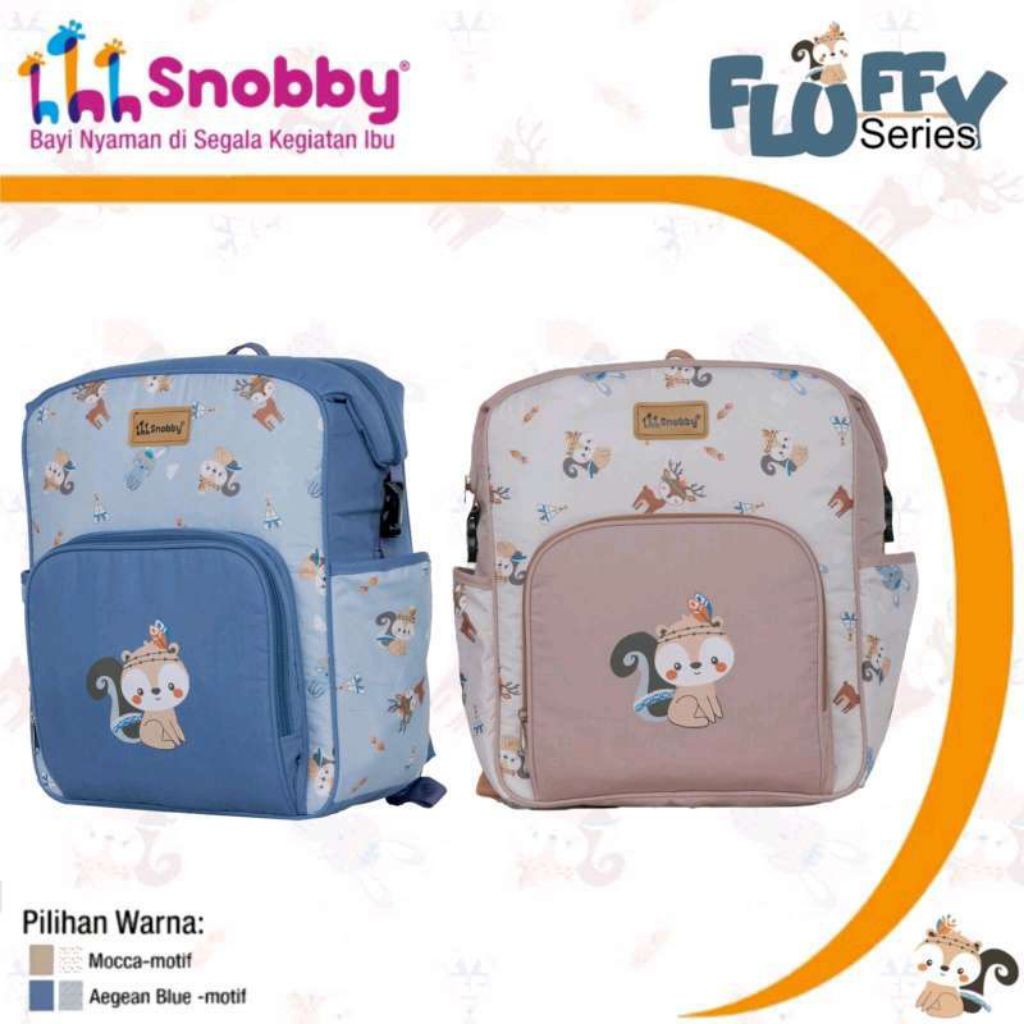 Tas Bayi Ransel Saku Snobby Fluffy Series